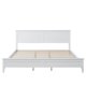 thumbnail image 1 of King/Queen/Full Size Modern White Solid Wood Platform Bed Frame[US-W] My Lux Decor Round, 1 of 6