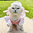 thumbnail image 4 of Pet Maid Outfit Cat Princess Dresses Adorable Costume for Cats Dogs Birthday Party, Black White S, 4 of 7