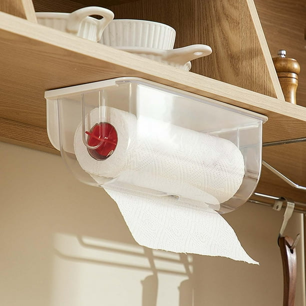 Kitchen Paper Holder Self Paste Facial Tissue Storage Holder for Home Toilet