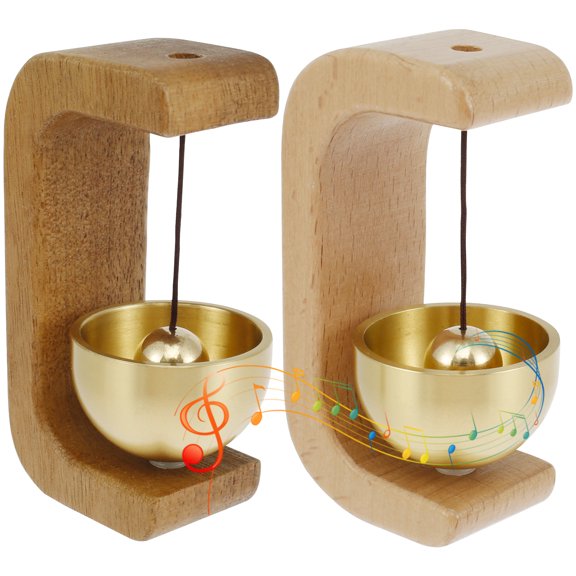 Adifare 2 Pcs Shopkeepers Bell for Door Opening Magnetic Attached Doorbell Chime Decorative Multifunctional Doorbell Hanging Decoration for Entrance Home Office Coffee Shop