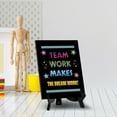 thumbnail image 3 of Team Work Makes The Dream Work! Table Sign with Acrylic Stand (6x8“) | Classroom & Home Decor, 3 of 7