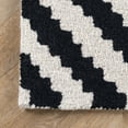 thumbnail image 2 of nuLOOM Kellee Contemporary Wool Area Rug, 4' x 6', Black, 2 of 9