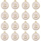thumbnail image 2 of 20 piezas de dijes con la letra B, letras mayúsculas redondas planas, aleación chapada en oro y esmalte, colgantes para joyería., 2 of 4
