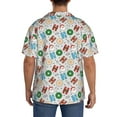 thumbnail image 3 of Naloa Christmas Hohoho 1 Men's Loose Fit Cuban Collar Short-Sleeve Shirt, Hawaiian Shirts, Mens Shirts Casual for Everyday Wear Outings-3X-Large, 3 of 5