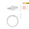 thumbnail image 6 of ANGARA Natural Diamond Swirl Bypass Ring in 925 Sterling Silver for Women (Size-1.65mm| Color-I-J| Clarity-I1-I2) | April Birthstone, Anniversary, Jewelry Gift for Women | Natural Diamond Ring, 6 of 10