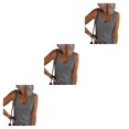 thumbnail image 3 of Minnieouse Camisetas sin mangas de algodón sexis y ajustadas para mujer Be Center Of Attention Womens Vest Top Tank Top Mujer Black Vest Top gris Type1 NO1, 3 of 6