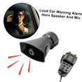 thumbnail image 5 of Car Megaphone 7 Tone Alarm Horn 12V 110dB Loud Speaker Fire Alarm Ambulance Blaring Police Siren, 5 of 5