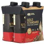 Optimum Nutrition Gold Standard® Protein Shake, Cafe Latte, 4 Cartons, 11 fl oz (325 ml) Each