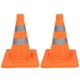 thumbnail image 1 of 2Pcs Traffic Safety Cones Foldable Multi Purpose Pop Up Cone with Reflective Collar Orange for Parking Lots, 1 of 4