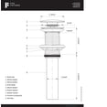 thumbnail image 5 of Fine Fixtures  Pop-Up Bathroom Sink Drain PVD Satin Brass Without Overflow, 5 of 5
