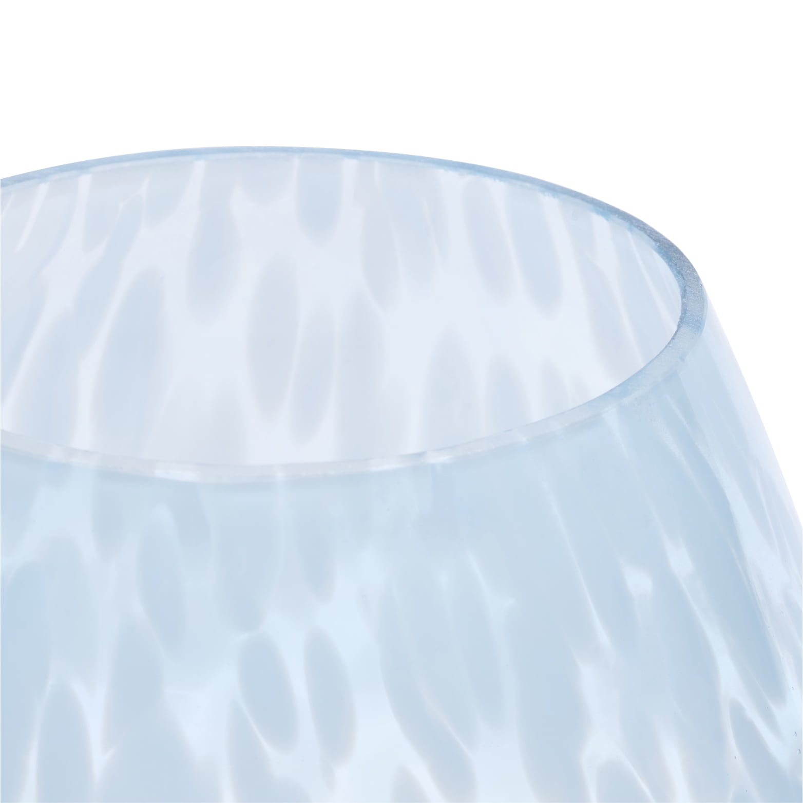 Urban Shop 8" Blue Tortoise Glass Battery-Powered Mushroom Table Lamp
