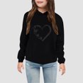 thumbnail image 2 of Ymyiu Hoodies for Girls Baggy Girls Sweatshirts Hoodie Sweatshirt Pullover Tops for Toddler Girl Size 6-7 Years(Black, 6-7 Years), 2 of 4