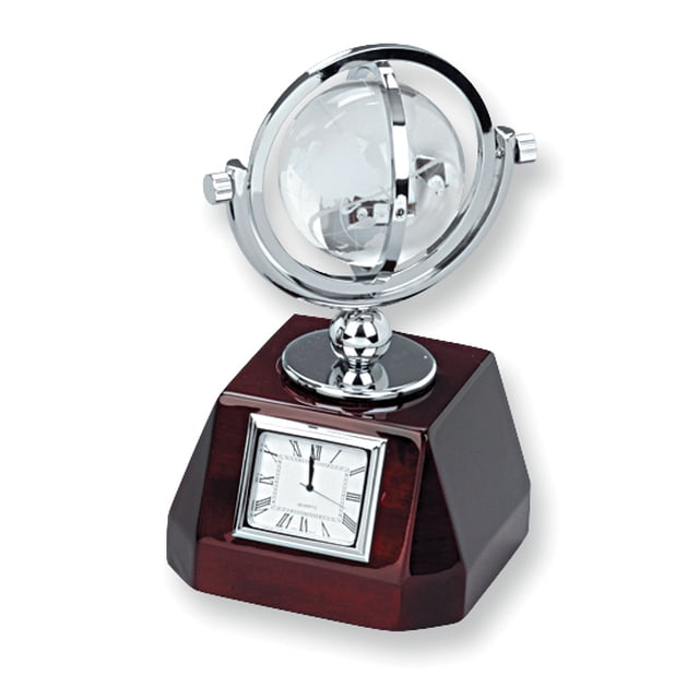 Swivel Globe Clock Office Desk