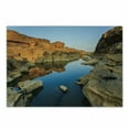 thumbnail image 1 of Canyon Cutting Board, Secret Small Ravine Between Pairs of Cliffs Erosion of River Carved Scene Print, Decorative Tempered Glass Cutting and Serving Board, Small Size, Blue Orange, by Ambesonne, 1 of 1