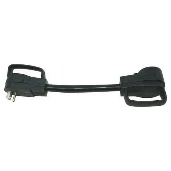 Road Power 65040001 10/3 1' RV Adapter, Converts (1) 5-15 Plug to (1) TT-30 Receptacle, Weather Resistant, 15 Amps, 125 Volts, 1875 Watts, Black