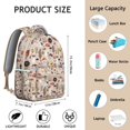 thumbnail image 6 of Stylish Mushroom Pattern Backpack for School College, Cute Bookbag for Women, Large Capacity Laptop Daypack for Campus, Durable Lightweight Design, Wonderful Gift, 6 of 6