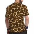 thumbnail image 4 of Giraffe Skin Print T-Shirt Mens Wild Animal Streetwear Running T Shirts Quick Dry Summer H, 4 of 5