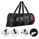 thumbnail image 3 of Fotbe Colorful Plant Turtle A Bolsa Deportiva de Lona Plegable con Estampado, Bolsa de Gimnasio con Bolsillo Seco/Húmedo, Bolsa de Viaje Ultraligera de Gran Capacidad, 3 of 6