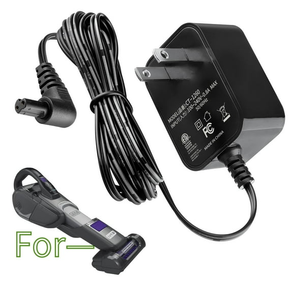 K-MAINS AC Adapter Compatible With Black Decker HSVJ520JMPA07 Handheld Vacuum Power Cord