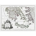 thumbnail image 3 of De L''isle 24x19 Black Modern Framed Museum Art Print Titled - Ancient South Greece - De Lisle 1731, 3 of 5