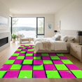 thumbnail image 3 of ODIKA 4'x6' Machine Washable Non-Slip Area Rug, 3d Lime Green High Traffic Rug, Pink, 979734, 3 of 7