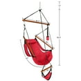 thumbnail image 3 of Veryke Hammock Hanging Rope Sky Chair, Air Deluxe Swing Seat for Indoor Outdoor Patio Yard, Red, 3 of 8