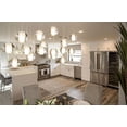 thumbnail image 2 of 16-Light LED Rectangular Floating Glass Ball Chandelier, 2 of 4