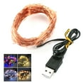 thumbnail image 2 of Chicmine 2/5/10m Waterproof Copper Wire 5V USB LED Fairy String Light Wedding Party Decor, 2 of 7