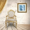 thumbnail image 3 of Averinos, Melissa 12x12 Gold Ornate Wood Framed with Double Matting Museum Art Print Titled - Kanari Square I Indigo, 3 of 4