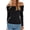Black, variant on Women's Off The Shoulder Tops Long Sleeve Slim Fitted Y2K Sexy Going Out Nightout Blouse Shirts