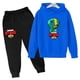 thumbnail image 4 of Conjunto de 2 piezas con capucha y pantalones para niños y niñas, chándal con estampado de juego de moda para primavera y otoño, de 3 a 13 años, trajes clásicos de anime, 4 of 5