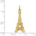 thumbnail image 5 of 14K Yellow Gold 3D Eiffel Tower Charm (30 X 11) Made In United States a1175, 5 of 6