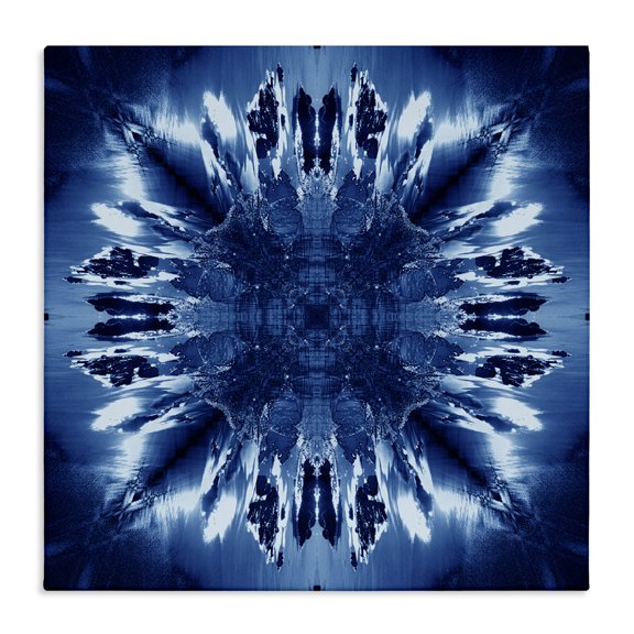 Stupell Industries Modern Tie Dye Mirrored Shapes Canvas Art, 17 x 17, by El Perkin