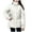 White, variant on Lovskoo Womens Winter Coats Stand Collar Quilted Jacket Bight Color Thick Warm Pocket Long Sleeve Parkas Outerwear Cotton Padded Outerwear Black