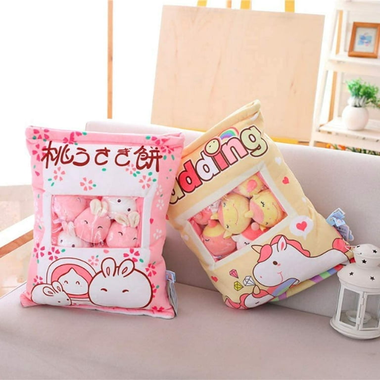 Cute Snack Pillow Stuffed Animal Toys Pudding Decorative Removable