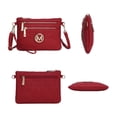 thumbnail image 3 of MKF Collection Roonie Signature Women's Crossbody Bag, Vegan Leather Wristlet Purses and Handbag by Mia K - Purple, 3 of 5