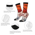 thumbnail image 3 of Hirioo Basketball Shot Pattern Adult Middle Tube Socks Breathable Sock Non-Pilling,Contrasting Color Design, 3 of 6