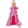 Barbie Extra Fancy Doll with Extra Long Blond Hair & Blue Eyes in Pink Glossy Gown with Accessories