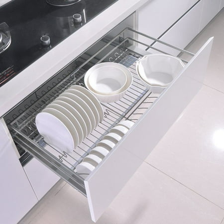 Professional Roll Out Cabinet Organizers Chrome Wire Kitchen