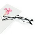 thumbnail image 4 of 3 Pairs Reading Glasses Spring Hinges Half Moon Semi Rimless Readers, 4 of 5