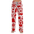 thumbnail image 6 of Lumtrix Womens Christmas Pajama Pants Loose Fit Trendy Christmas Toile Print Casual Drawstring Holiday Sleepwear Pink 3XL, 6 of 6