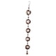 thumbnail image 5 of Cadenas de lluvia para canalones Rain Charm, bajantes decorativos de repuesto de metal de 112 cm para patio trasero, cobertizos, toldos, techos Cola Cadenas de lluvia giratorias, 5 of 8