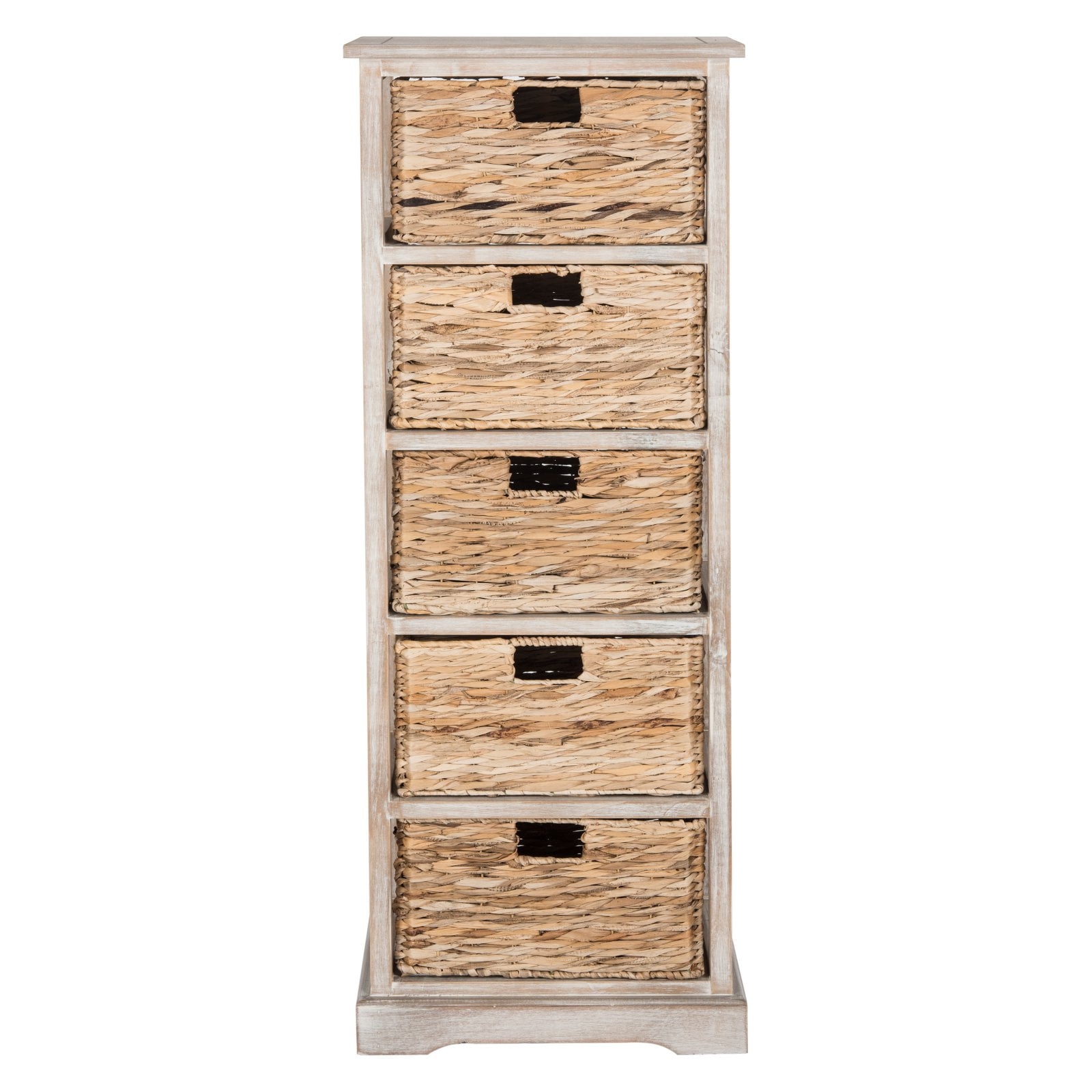 Safavieh Vedette Country Nautical 5 Wicker Basket Storage Tower