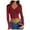 Wine, variant on Women's T-Shirts Long Sleeve Womens Fall Tops Ribbed Button Cardigan Right Shoulder Cute Tee Shirts Beige M