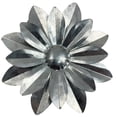 thumbnail image 1 of HAMPTON ART GALVANIZED LAYERED ROUNDED FLOWER 4.25", 1 of 2