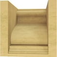 thumbnail image 4 of 7"W x 7"D x 7"H Wide Scroll Rough Cedar Woodgrain TimberThane Corbel, Primed Tan, 4 of 6