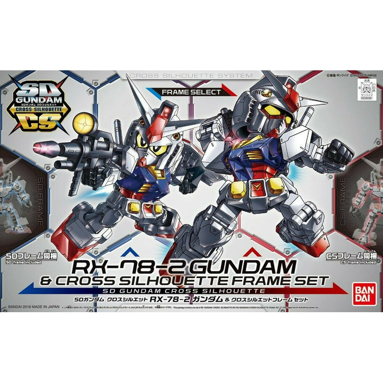 Bandai Hobby SDCS RX-78-2 Gundam & Cross Silhouette Frame SD Model Kit