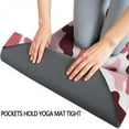 thumbnail image 3 of Pink Brown Camo Classic Shapes Pattern Hot Yoga Mat Towel Non Slip for Hot Yoga - Quick-Drying Yoga Mat Cover with 4 Corner Pockets with Travel Bag - Hot Yoga Towel Non Slip 70"x26", 3 of 6