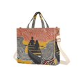 thumbnail image 7 of FORMRS Womens Corduroy Tote Bag Crossbody Shoulder Handbag with Pocket, Striped Boat, 7 of 7