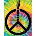 thumbnail image 2 of Guitar Peace Sign Tie Dye Tee Shirt - Saturn, 5XL, 2 of 2